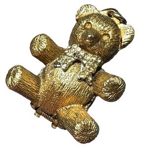 MAX FACTOR Vintage Teddy Bear Perfume Holder Charm